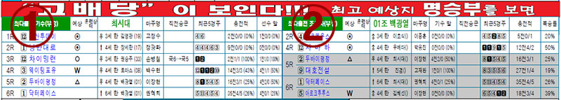 명승부 예상지 04. 최다출전기수 & 조교사